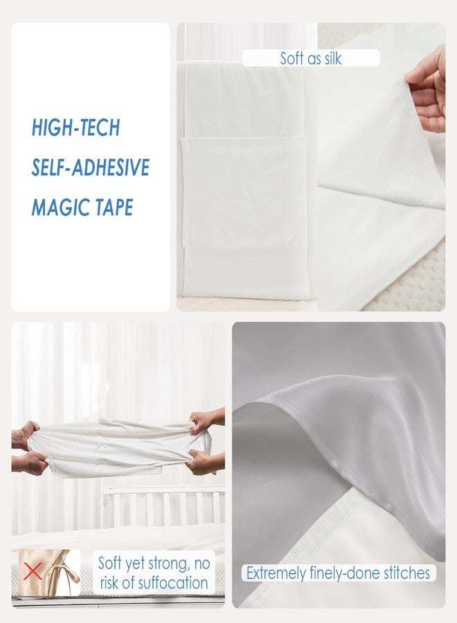 PROMEED 100% Mulberry Silk Bassinet Sleeve for Baby Bald Spots, Preminium 23 Momme Silk Bassinet Half Sheet for Baby Hair Loss(Light Grey) - Image 4