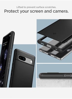 Spigen Thin Fit for Google Pixel 7a Case Cover (2023) - Black  - Image 3