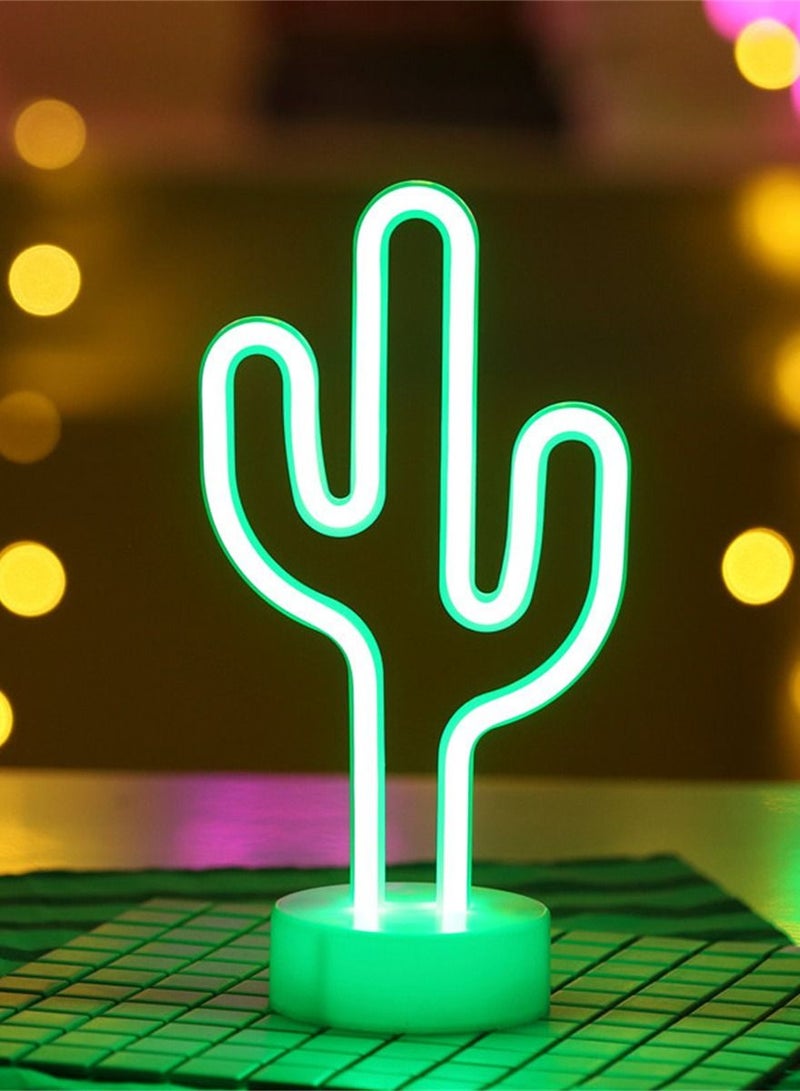 Loquat Creative LED Neon Modeling Battery USB Dual Decorative Color Lights 