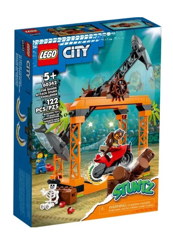 LEGO City The Shark Attack Stunt Challenge 60342 Building Set  - Image 1