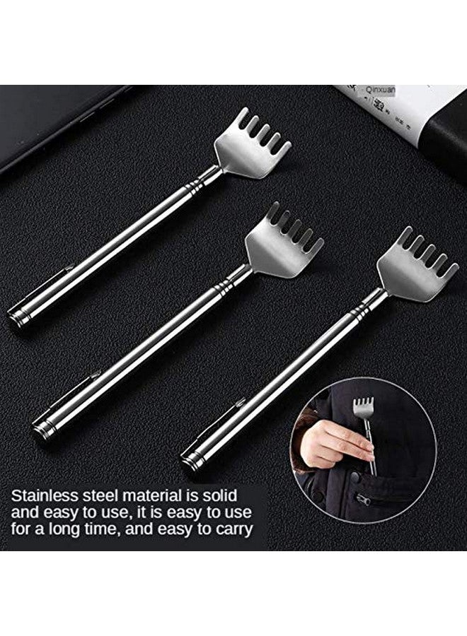 Iktu Stainless Steel Back Scratcher, Back Itch With Extendable Telescopic Handle, Back Scratcher Against Itching, Scratches With Extendable Rod, Back Scratcher For Itching, Relief, Body Relaxation - Image 5