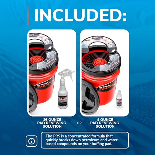 GRIT GUARD Universal Pad Washer Kit - Polishing Pad Cleaner Compatible with Dual Action Rotary and Orbital Polisher Foam, Wool, Microfiber, Felt Disc - Image 5