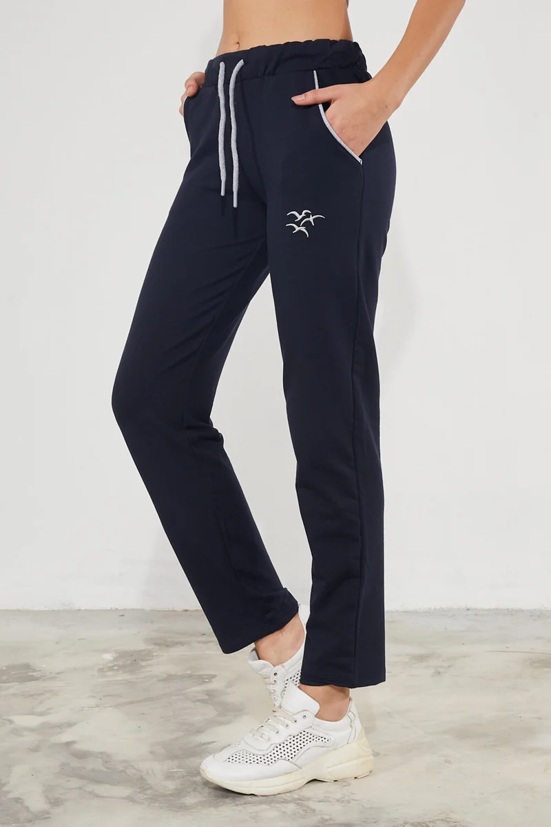 Twenty3 Women Combed Cotton Straight Leg Sweatpants
