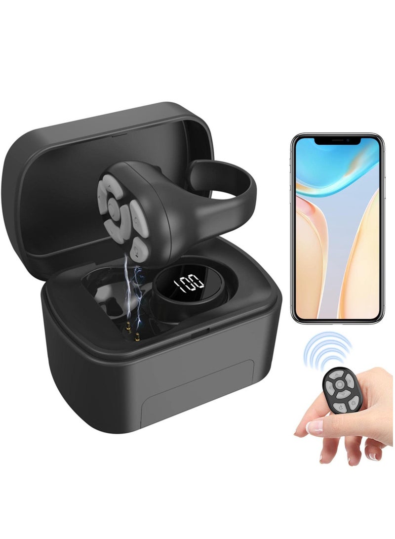 KASTWAVE جهاز التحكم عن بعد، جهاز تقليب الصفحات لاسلكيًا مع علبة شحن، جهاز تحكم في التمرير 3 في 1 قابل لإعادة الشحن ومتوافق مع نظام التشغيل iOS - Image 2