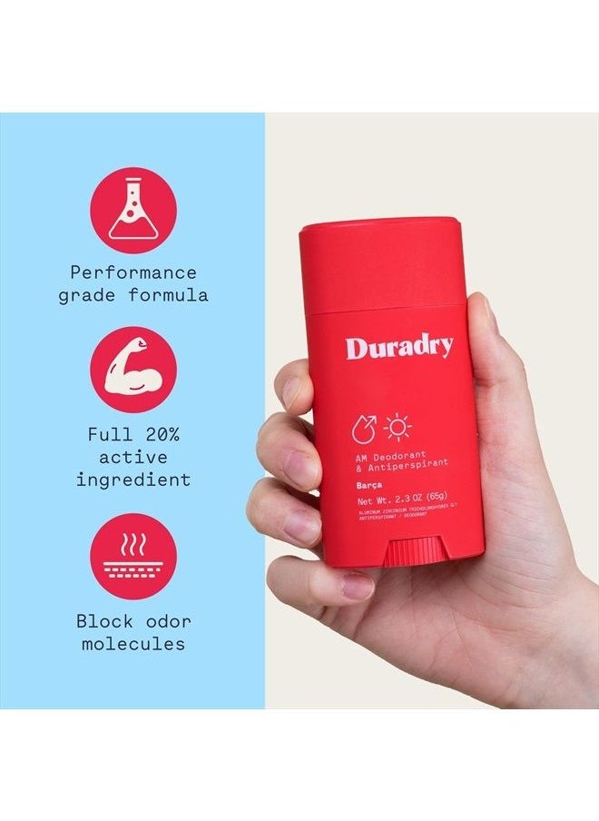 duradry - AM Deodorant & Antiperspirant - Prescription Strength Deodorant for Hyperhidrosis, Antiperspirant for Women & Men, Armpit Sweat Protection, Silicone-free - Limitless, 2.3 Oz (Pack of 3) - Image 1