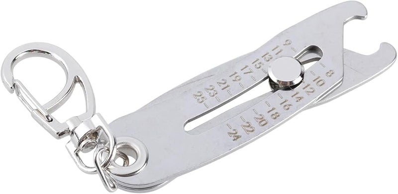 Portable Thread Size Checker Keychain Tool For Nuts Bolts Quick Measurement Gauge - Image 1