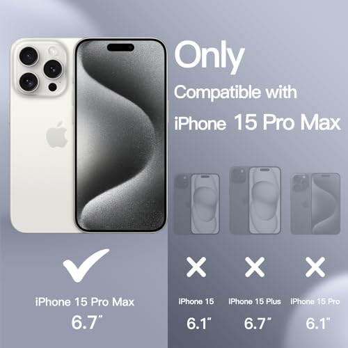 JETech Silicone Case for iPhone 15 Pro Max 67Inch SilkySoft Touch FullBody Protective Phone Case Shockproof Cover White - Image 3