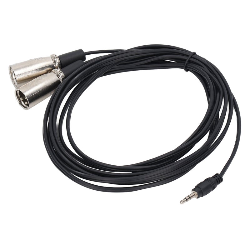 3.5mm Male to Dual XLR Male Cable 10 Feet TRS to Dual XLR Y Splitter Stereo Microphone Adapter Cable for Speaker MP3 MP4 - Image 5