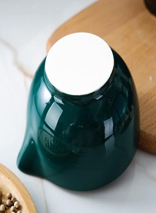 RchNow Porcelain Mortar and Pestle Spice Garlic Herb Grinder, Mixing Grinding Bowl Crusher Set, Restaurant Kitchen Tools-Green - Image 4