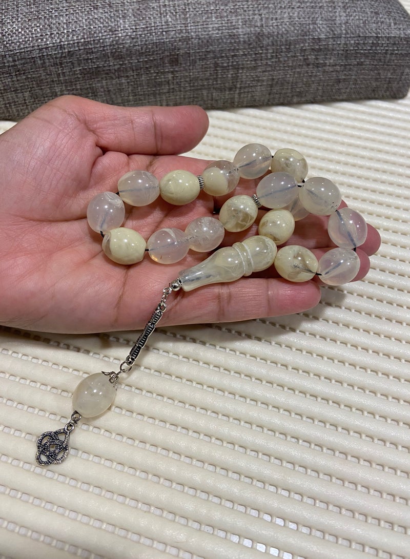 Faturan Prayer Beads For Men 17 Beads Size 13.5mm*15.5mm - Image 2