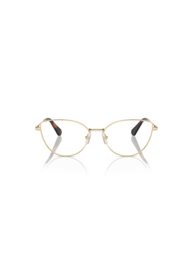 SWAROVSKI Swarovski Woman Cat Eye  Eyeglasses- Sk 1012 - Lense Size:54Mm - Pale Gold - Image 4
