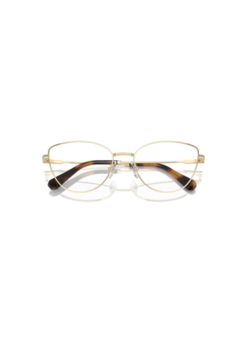 SWAROVSKI Swarovski Woman Cat Eye  Eyeglasses- Sk 1012 - Lense Size:54Mm - Pale Gold - Image 5