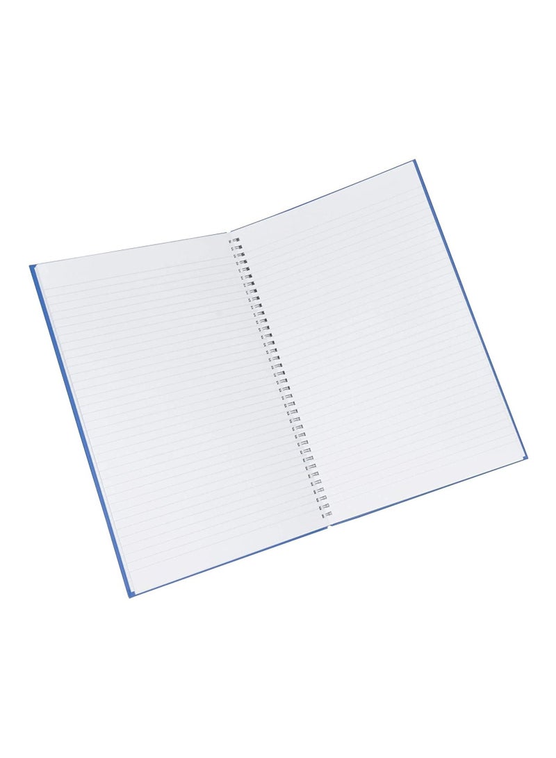 FIS Manuscript Books 8 mm Single Ruled With Spiral, (Pack of 5 Pcs x 96 Sheets) 2 Quire, Size - FSMNFS2QSB - Image 2