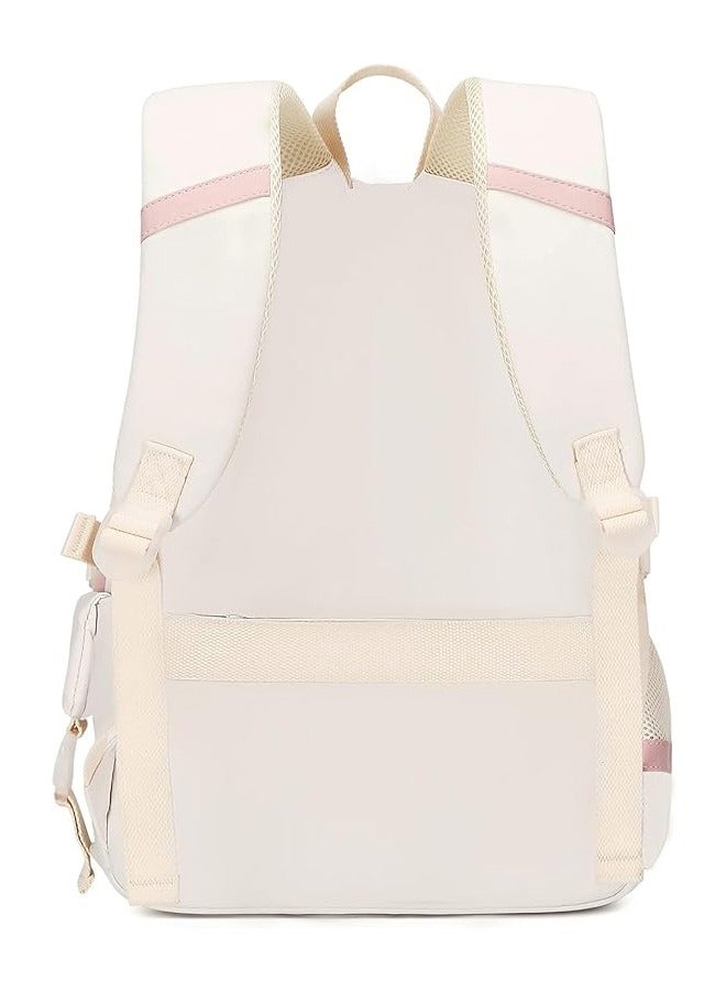 Excefore Girls School Bag, School Bag Leisure Backpack School Student Laptop Backpack, Waterproof Backpack,Accessories Plush Pendant for Teens Girls Women Students School Bag - Image 5