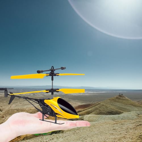 VRION RC Helicopter with Hand Gravity Sensor for Kids 4+, Flying Remote Control Helicopter Toy, Chargeable 3D LED Light & Smart Safety Sensor, Indoor Outdoor Play,Gift for Boys & Girls (Yellow.) - Image 4