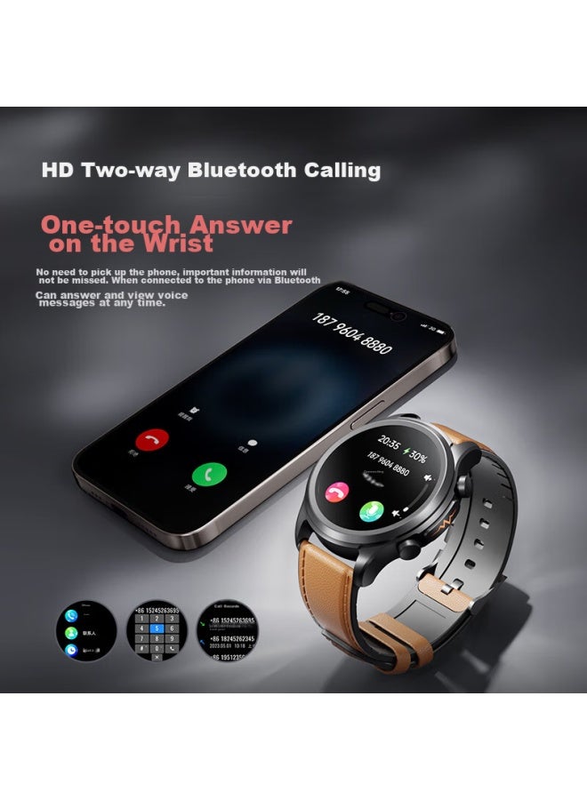 Dido E55proii Risk Assessment Blood Sugar And Blood Pressure Watch For Elderly, Real-time Health Monitoring, Blood Oxygen, Heart Rate, Sleep, Snoring, Ecg Assessment, Smart Call Function, Smart Watch For Men And Women - Image 4