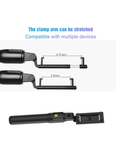 DIGI CORE K07 Integrated Tripod BT 4.0 Wireless Selfie Stick For Smart Phone Tripod Alloy Camera Stand with Bluetooth Remote Shutter Selfie Stick  - Image 5