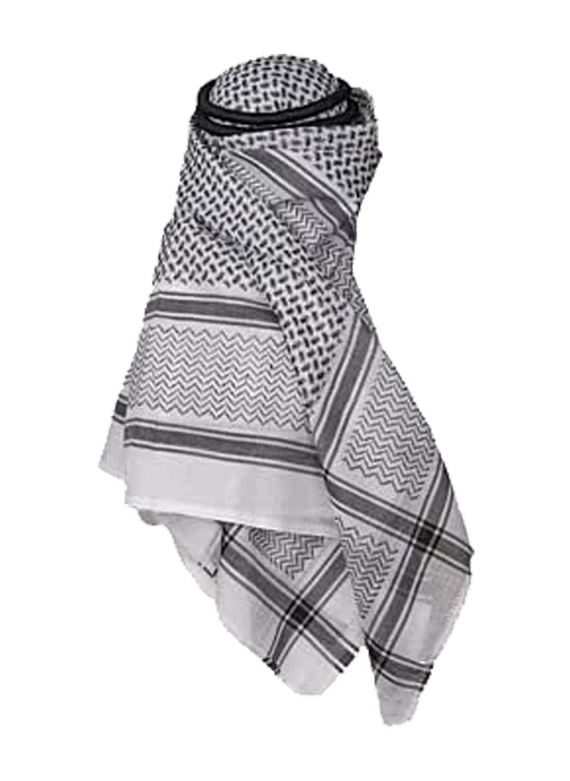 Caprisious Ghutra Complete Set for Men - Premium Arab Fashion Keffiyeh & Head Ring Agal Iqal | Arabian Scarf Shaykh Boys Headwear One Size  - Image 5