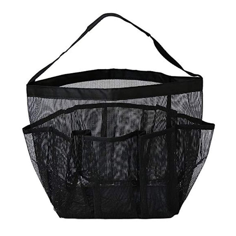SHREVI Quick Dry Hanging Toiletry and Bath Organizer with 8 Storage Compartments, Shower Tote, Mesh Shower Caddy, Perfect Dorm, Gym, Camp & Travel Tote Bag Multicolor - Image 2