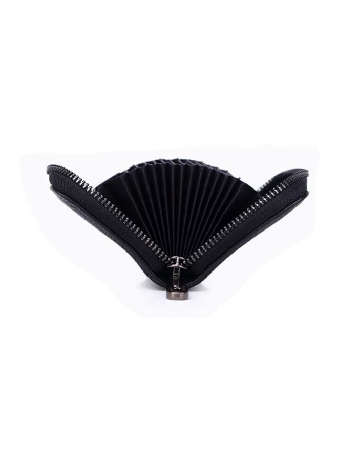 Calfskin Leather Card Holder Black - Image 3