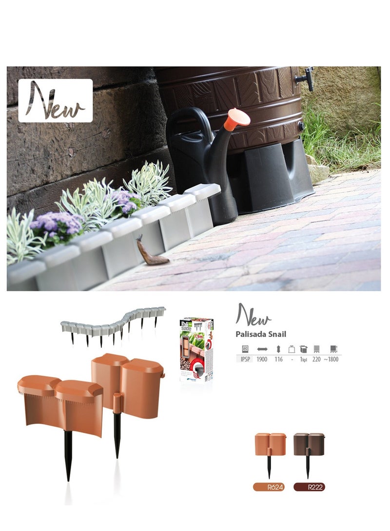 Prosperplast Garden Edging For Snails 1.9 M Brown - Image 4