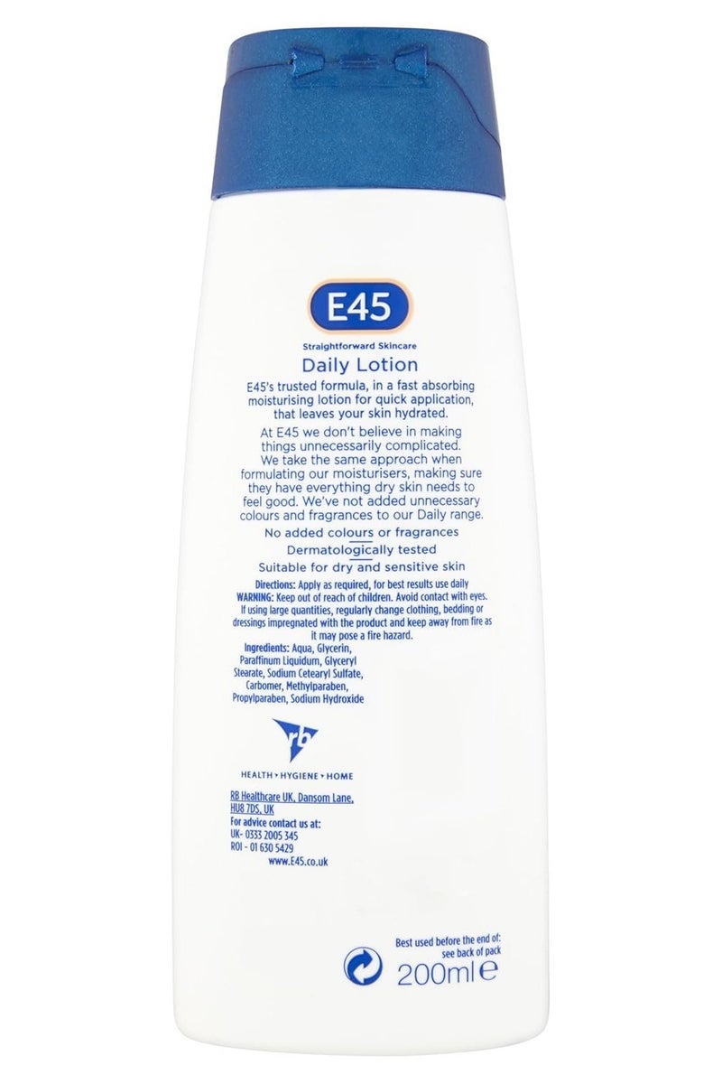 e45 Daily Moisturising Lotion 200 ML - Image 2