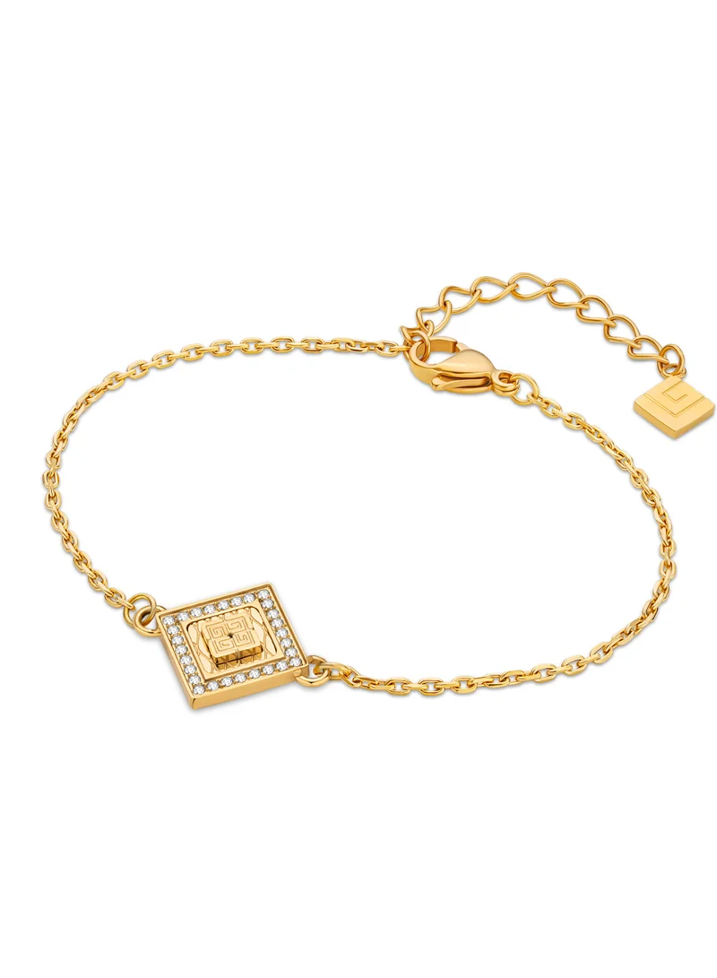 غاي لاروش Eva Gold Plated Bracelet With Crystals