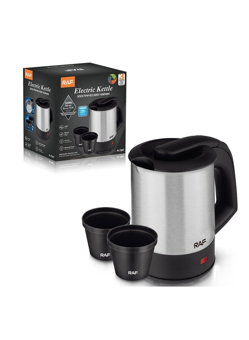 آر إيه أف غلاية منزلية من الفولاذ المقاوم للصدأ مع خاصية إيقاف التشغيل التلقائي سعة 0.5 لتر - Image 1