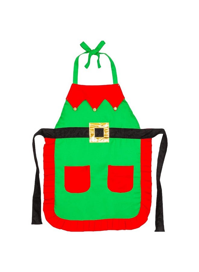 Amscan Party City Christmas Elf Fabric Apron for Teens and Adults, One Size Fits Most - Image 2