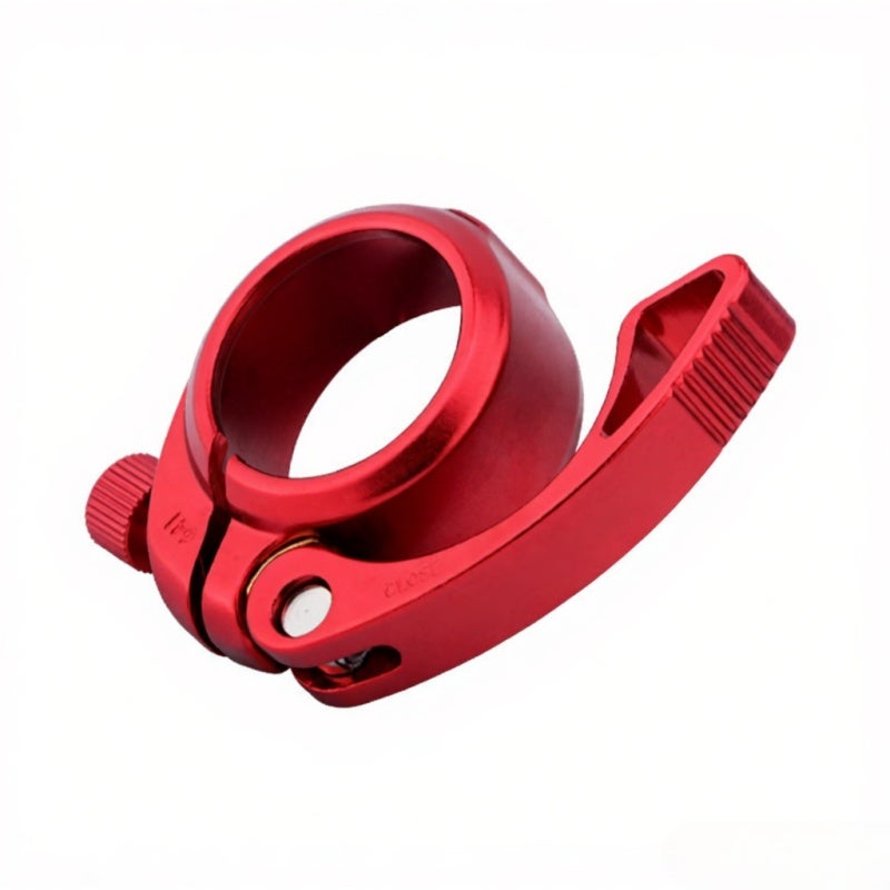 Litepro Bicycle Clamp 33.9mm Aluminum Alloy Seat Tube - Lengthen Arm Design Easy Installation for Cycling Comfort Red - Image 1