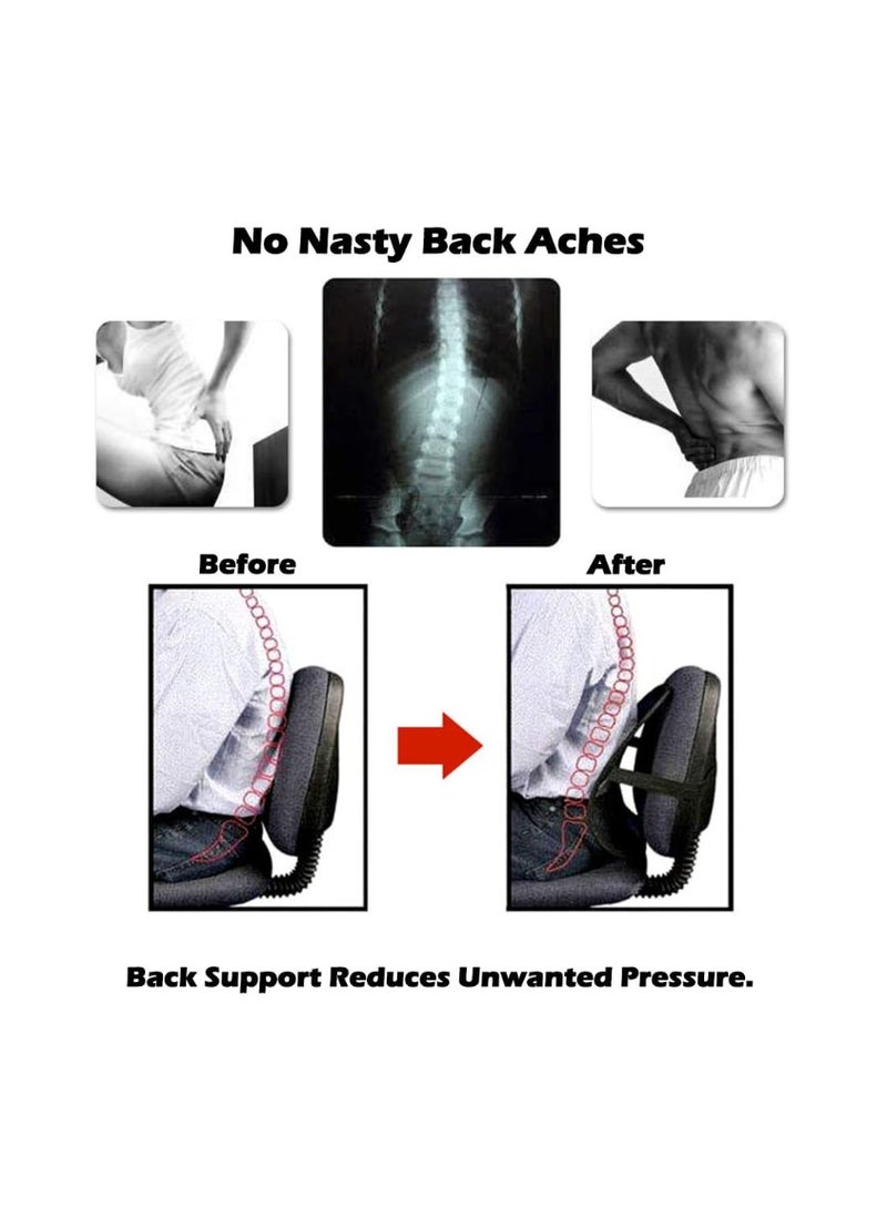 Generic Lumbar Support Car Cushion - Back Support for Car, office, Home, for health life  - Image 3