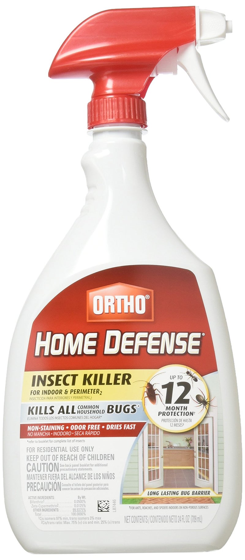 Ortho 0196410 Home Defense MAX Insect Killer Spray for Indoor and Home Perimeter, 24-Ounce (Ant, Roach, Spider, Stinkbug & Centipede Killer)(2Pack) - Image 1