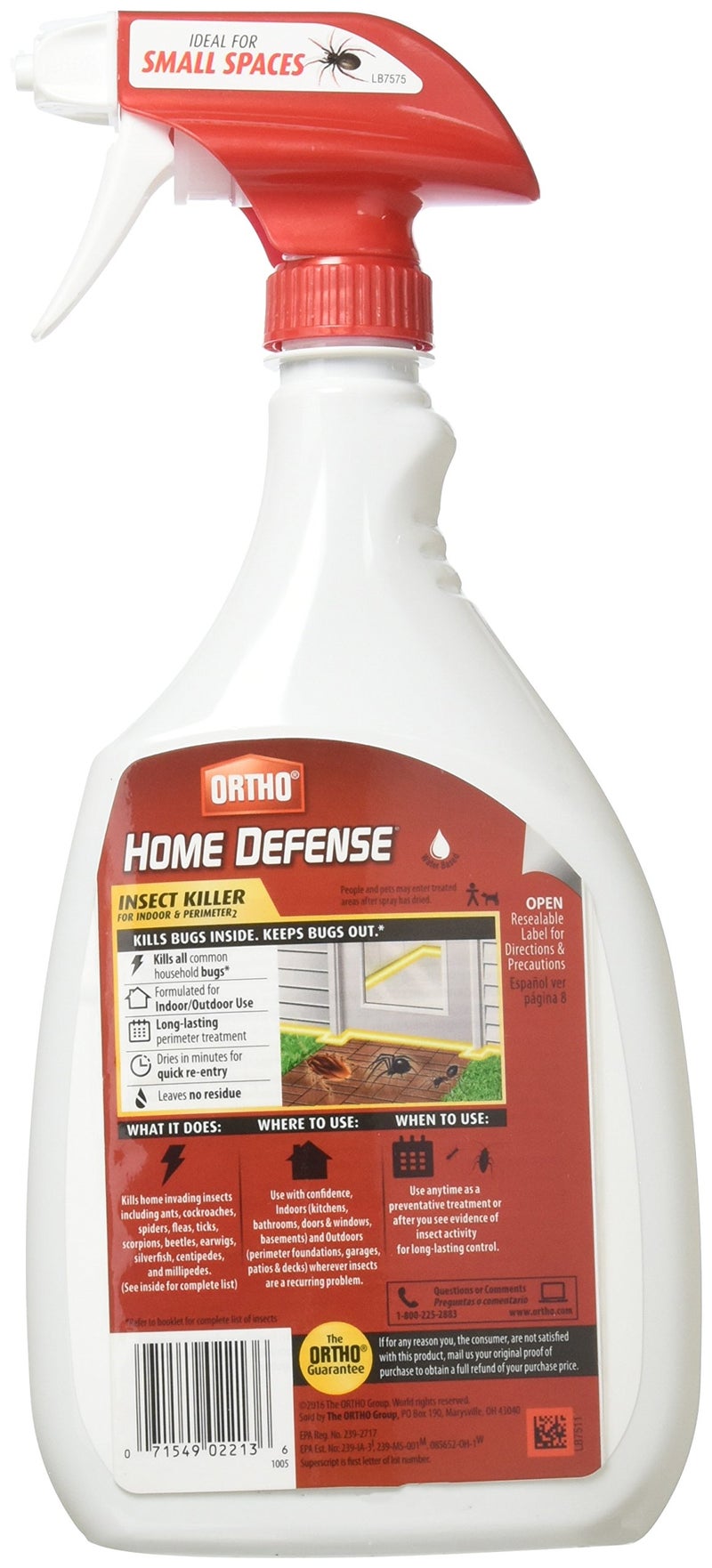 Ortho 0196410 Home Defense MAX Insect Killer Spray for Indoor and Home Perimeter, 24-Ounce (Ant, Roach, Spider, Stinkbug & Centipede Killer)(2Pack) - Image 2