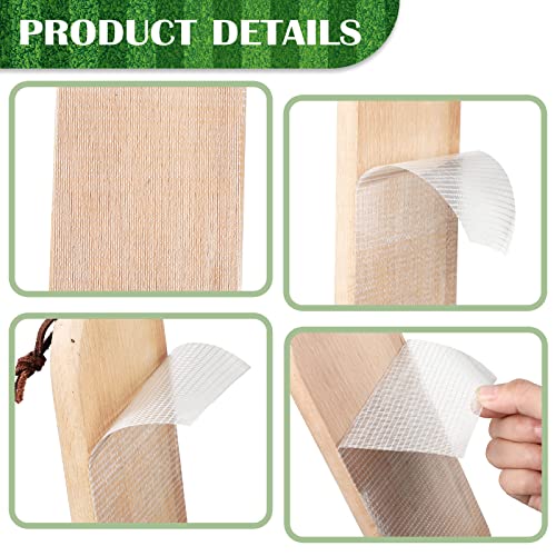 LEIFIDE 4 Pcs Cricket Bat Protection Sheet Cricket Bat Anti Scuff Sheet Tape Transparent and Clear Face Cover High Viscosity Fiberglass 14.96"x6.69" - Image 3
