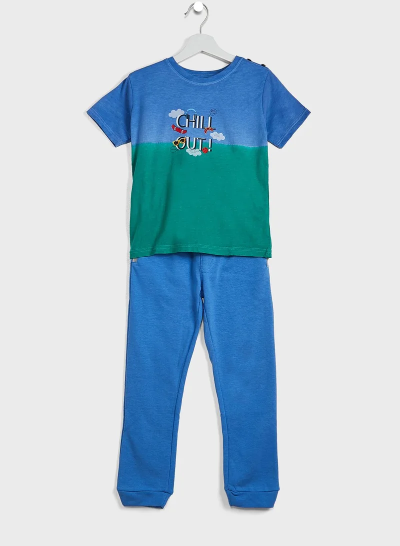Pinata Round Neck T-Shirt & Jogger Set