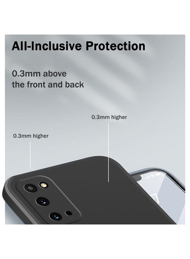 اس-توب جراب لهاتف Samsung Galaxy S20 بلون سادة من السيليكون السائل المقلد بحافة مستقيمة وغطاء حماية كامل مقاوم للسقوط - Image 4