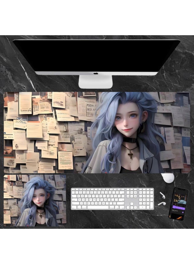 Super Clear Printing Newspaper Jinx Mouse Pad Oversized Computer Laptop E-sports Keyboard Pad Office Desk Pad For Men And Women-Color:900*400*4mm-Pattern:[hd Printing] Jks012 - Image 5