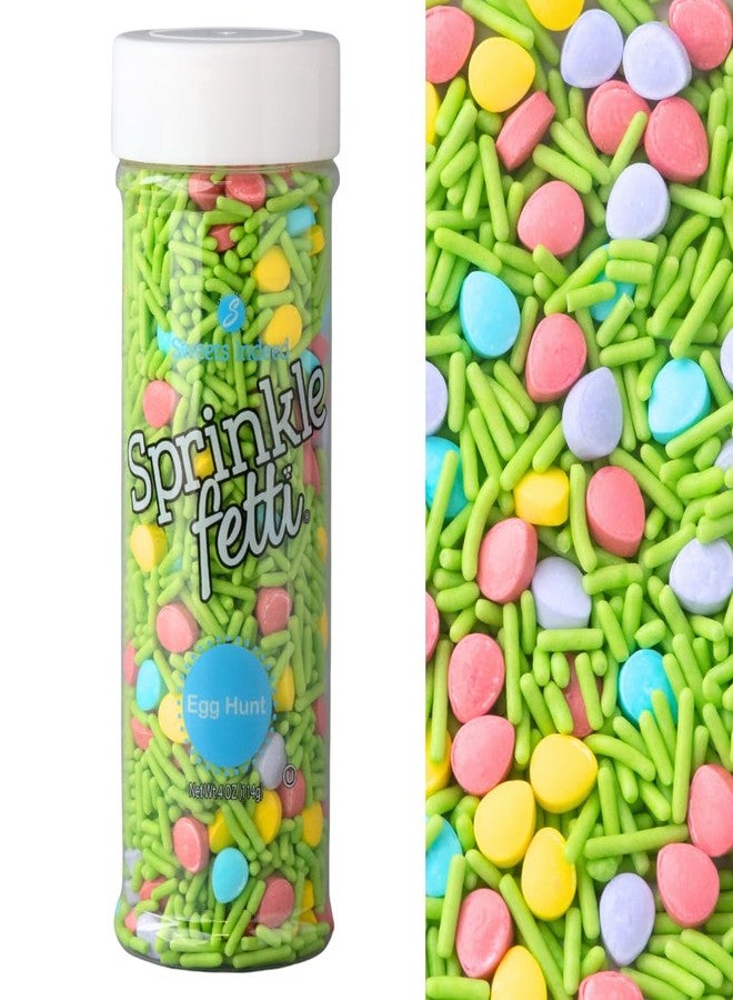 Sweets Indeed Easter Sprinkles, Spring Edible Sprinkle Mix, Perfect for Cake Decorations, Baking, Ice Cream, Cookies, Cupcake Topper For Birthday, Dairy Free, 4 ounces (Egg Hunt) - Image 1