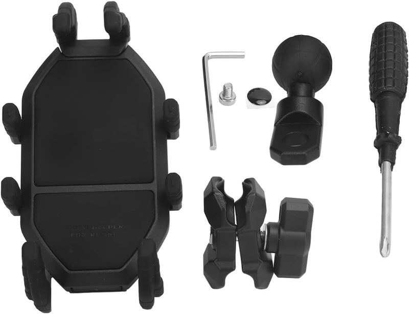 VGEBY 360 Degree Rotation Anti Shake Secure Grip Motorcycle Phone Mount, Compatible with Most Smartphones, Suitable for Bike, Electric Bike, Motorbike - Image 1