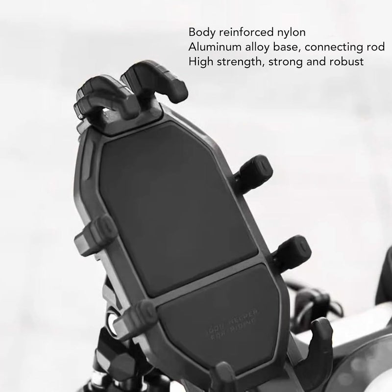 VGEBY 360 Degree Rotation Anti Shake Secure Grip Motorcycle Phone Mount, Compatible with Most Smartphones, Suitable for Bike, Electric Bike, Motorbike - Image 4