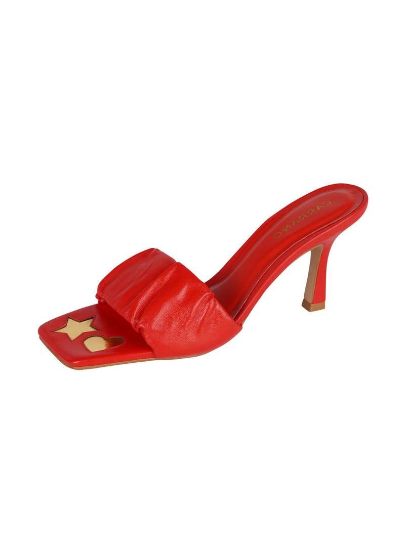 Carrano Ladies Fashionable Imprinted Square Toe Mule 321036 Cab0625 - Image 3