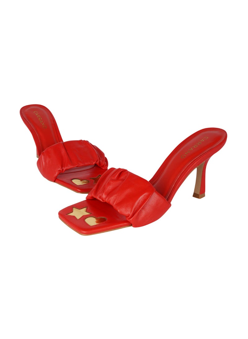 Carrano Ladies Fashionable Imprinted Square Toe Mule 321036 Cab0625 - Image 2