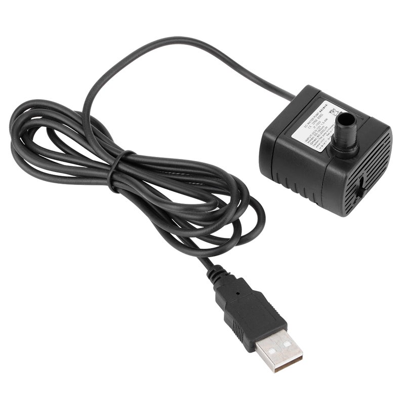 مضخة ماء تيار مستمر ميكروية بدون فرشاة قابل للتعديل USB 5V 0.5 متر 150 لتر/ساعة للمزارع المائية ومستنقلة في البرك - Image 1