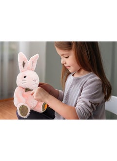 Toto Toys Lovely Bow Collar Long Ears Carrot Rabbit Plush Toy Pink Color 30 cm  - Image 5