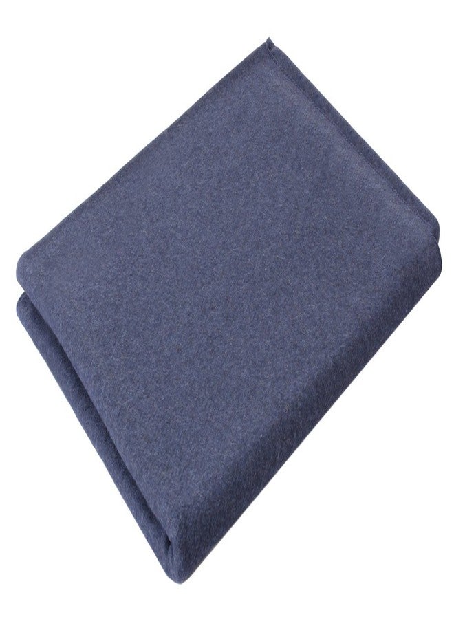ROTHCO Navy Blue 70% Virgin Wool Winter Blanket - Image 1