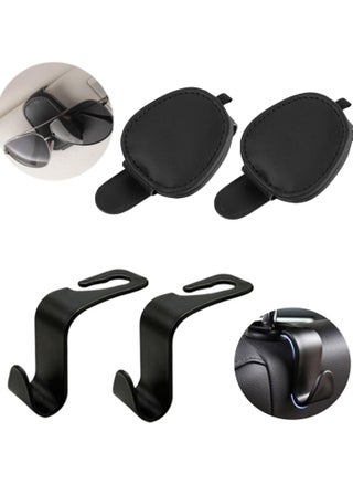 2 car seat backrest hidden multifunctional hooks+2 sun visors, multifunctional eyewear clips, and ticket storage support - pzsku/Z69F97CC431CD2E771ECDZ/45/1744947716/70bb8231-aa40-4af6-ac64-b77943e4a804