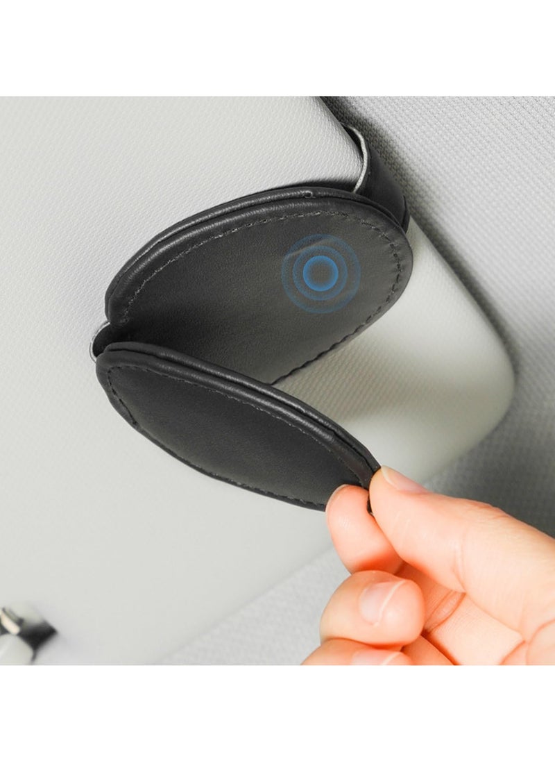 REACLOUD 2 car seat backrest hidden multifunctional hooks+2 sun visors, multifunctional eyewear clips, and ticket storage support  - Image 4