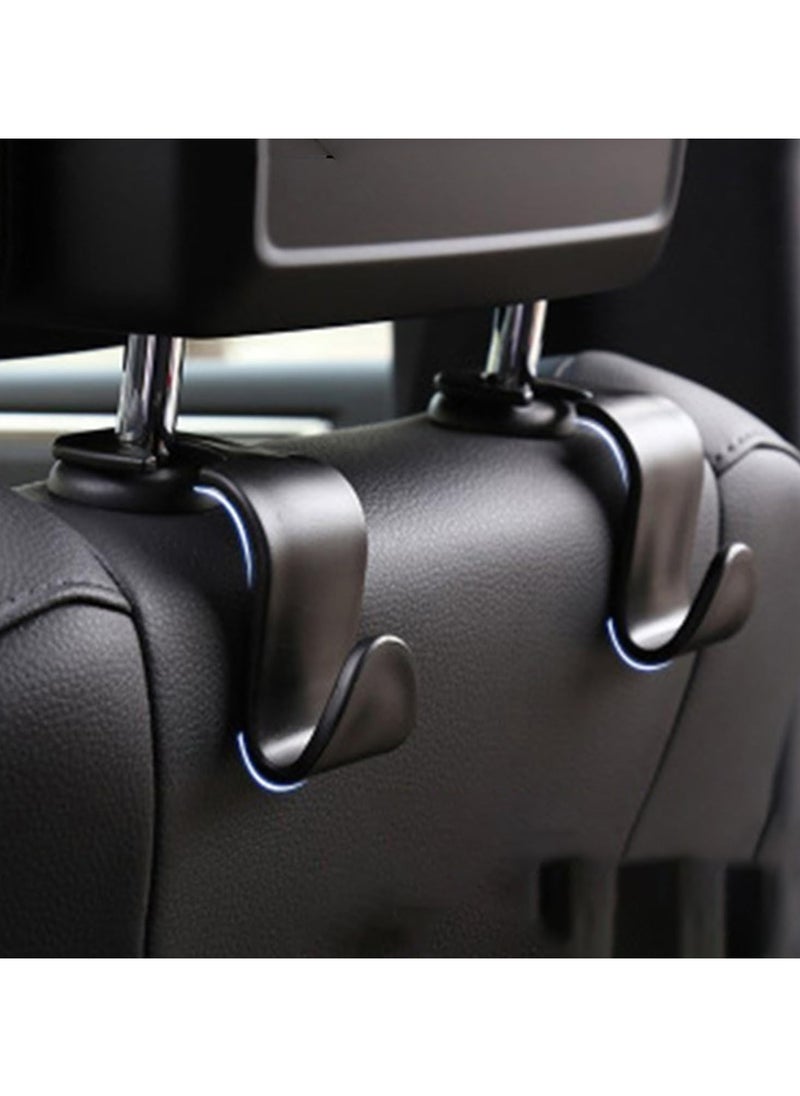 REACLOUD 2 car seat backrest hidden multifunctional hooks+2 sun visors, multifunctional eyewear clips, and ticket storage support  - Image 3