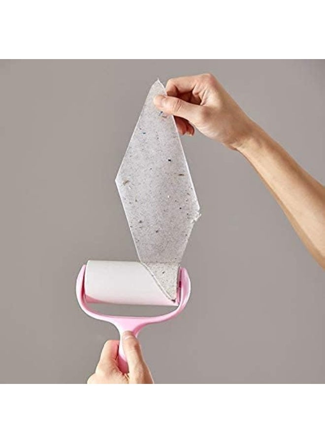 Meetion مجموعة لفة لاصقة فائقة لشفط شعر الحيوانات الأليفة مناسبة للشعر والملابس والسجاد ومقاعد السيارات والغبار والفرشاة (مع 9 إعادة تعبئة) - Image 5