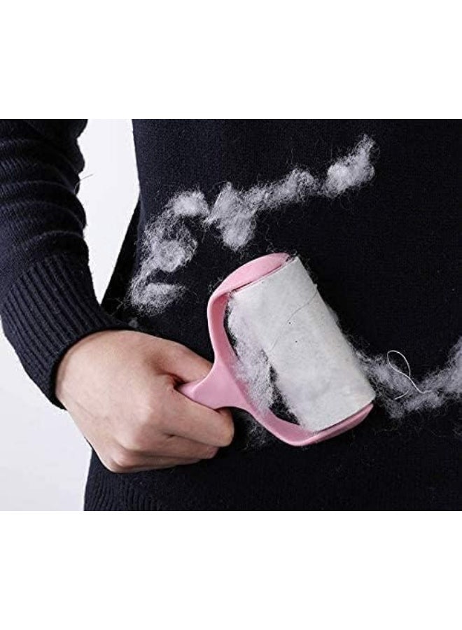 Meetion مجموعة لفة لاصقة فائقة لشفط شعر الحيوانات الأليفة مناسبة للشعر والملابس والسجاد ومقاعد السيارات والغبار والفرشاة (مع 9 إعادة تعبئة) - Image 3